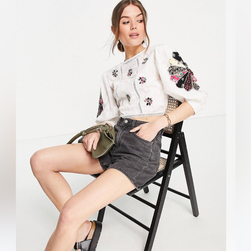 ASOS Embroidered Blouse - Picture 4 of 4